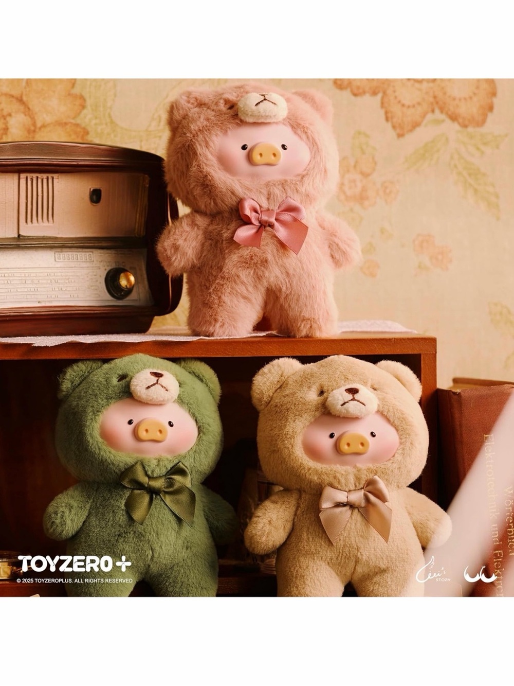 TOYZERO + “Romantic Teddy” Lulu The Piggy Blind Box Vintage Teddy Shop Blush - Picture 9 of 9